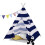 NEO Neo Navy and White Stripe Canvas Kids Indian Tent TeePee 10