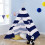 NEO Neo Navy and White Stripe Canvas Kids Indian Tent TeePee 7