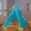 NEO Neo Blue Canvas Kids Indian Tent TeePee 5