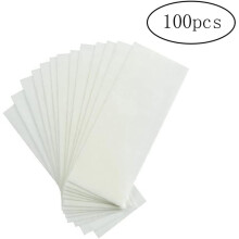 White Large Non Woven Hair Removal Facial Body Leg Wax Strips