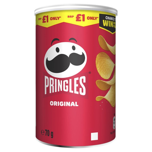Pringles Pringles Original Crisps Can 70g (Pack of 12)
