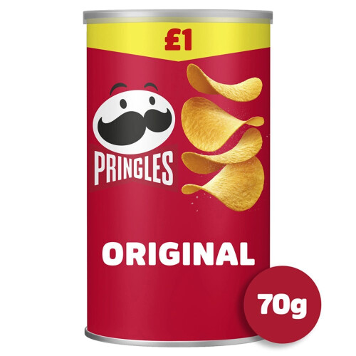 Pringles Pringles Original Crisps Can 70g (Pack of 12) 2