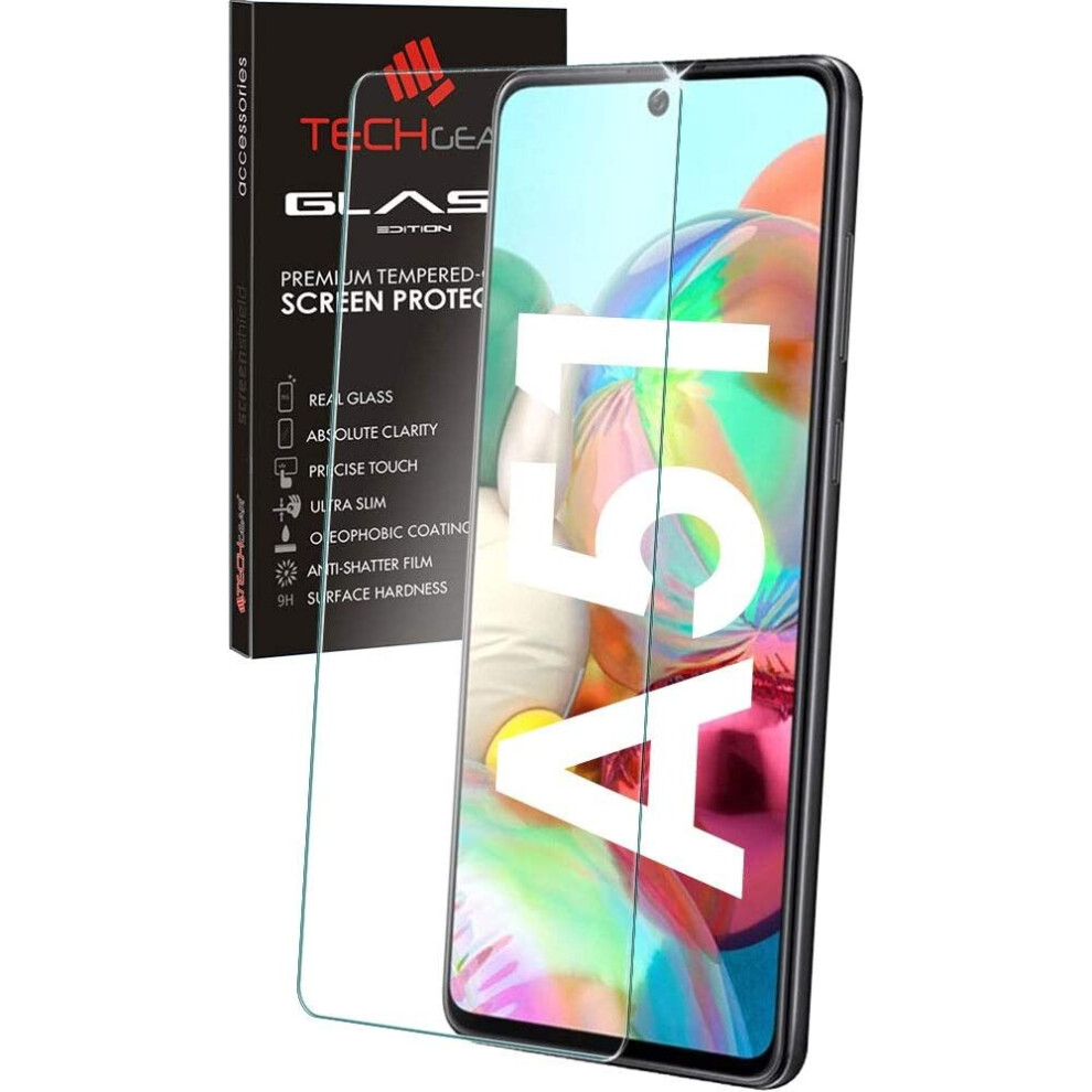 Techgear Glass Edition Compatible With Samsung Galaxy S20 Fe, Samsung A51, Tempered Glass Screen Protector Cover [9H Hardness] [No-Bubble]