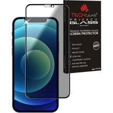 TECHGEAR Anti Spy Screen Protector for iPhone 12 Mini - PRIVACY Filter 3D GLASS Edition Genuine Tempered Glass Full Screen Protector