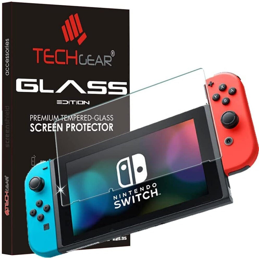 Techgear Glass Edition For Nintendo Switch, Genuine Tempered Glass Screen Protector (Not For Switch Oled)