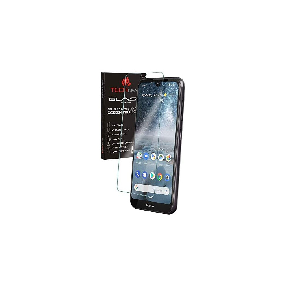 Techgear Glass Edition Screen Protector For Nokia 4.2, Genuine Tempered Glass Screen Protector [9H Hardness] [No-Bubble]
