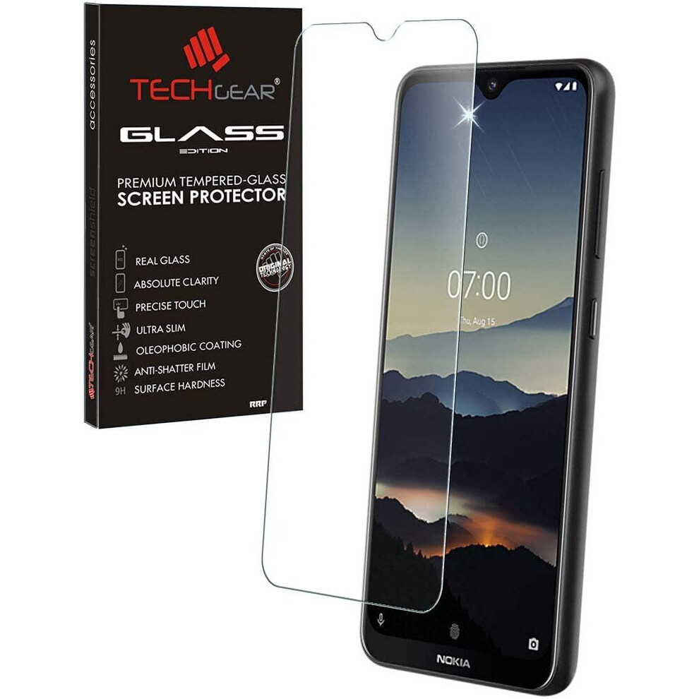 TECHGEAR GLASS Edition Screen Protector for Nokia 6.2, Genuine Tempered Glass Screen Protector [9H Hardness] [No-Bubble]