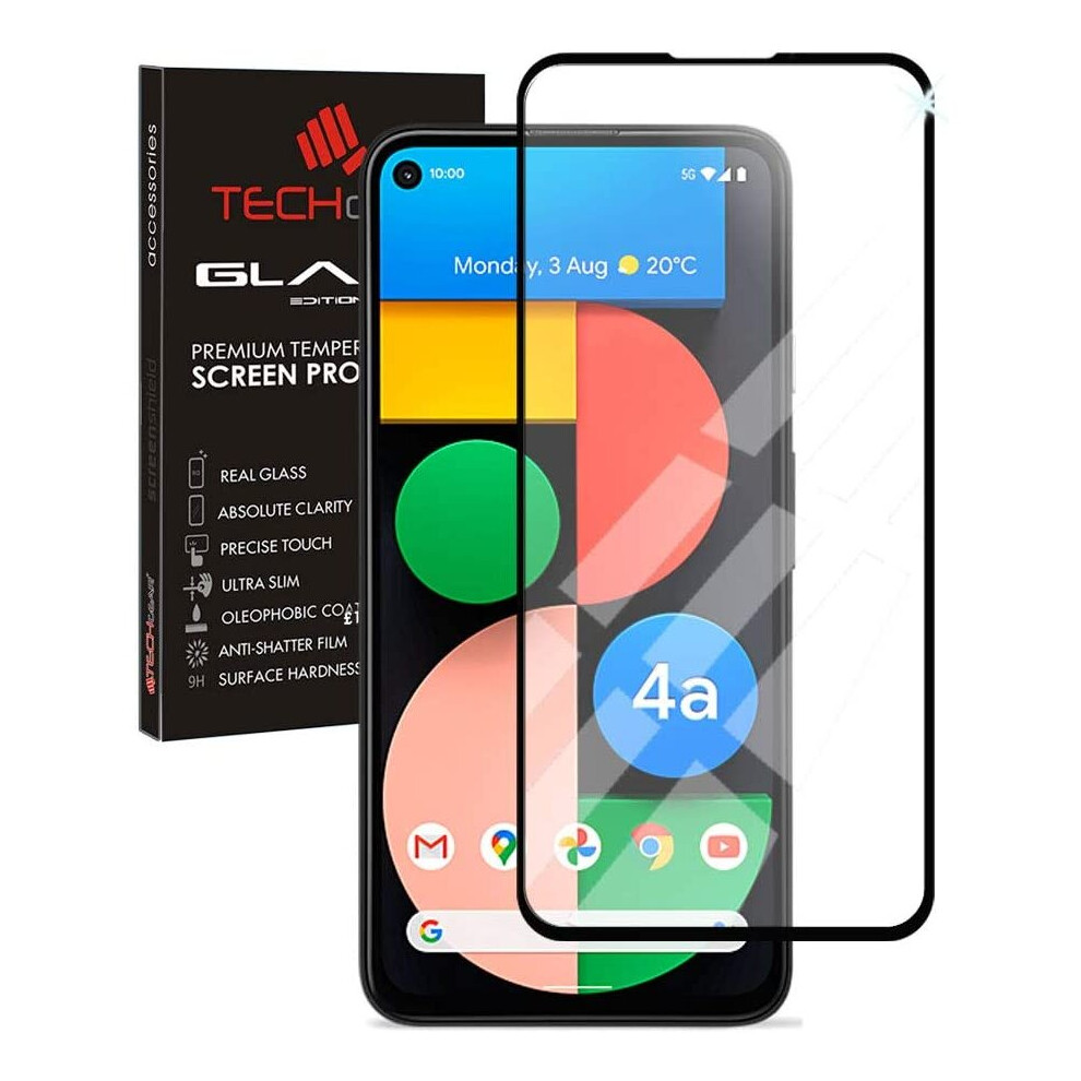 TECHGEAR GLASS Edition Compatible for Google Pixel 4a 5G, Tempered Glass Screen Protector Cover [9H Hardness] [No-Bubble] (Not Pixel 4a)