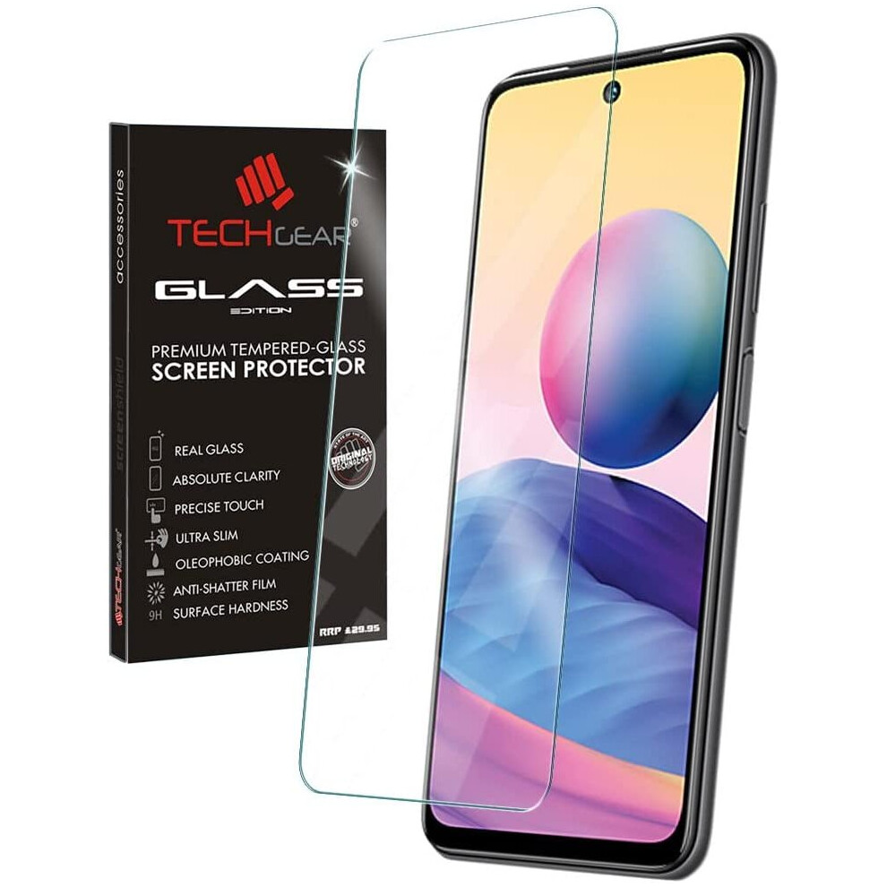 Techgear Glass Edition Compatible With Xiaomi Mi 11 Lite, Tempered Glass Screen Protector Cover [9H Hardness] [No-Bubble]