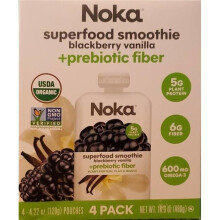 Noka 384346 16.9 oz Blackberry Vanilla Smoothie - 4 Piece - Pack of 6