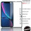 Techgear TECHGEAR Screen Protector for iPhone 11, iPhone XR [FULL Screen Adhesion] [Full Coverage] 3D GLASS Edition Tempered Glass Screen Protector - Black 2