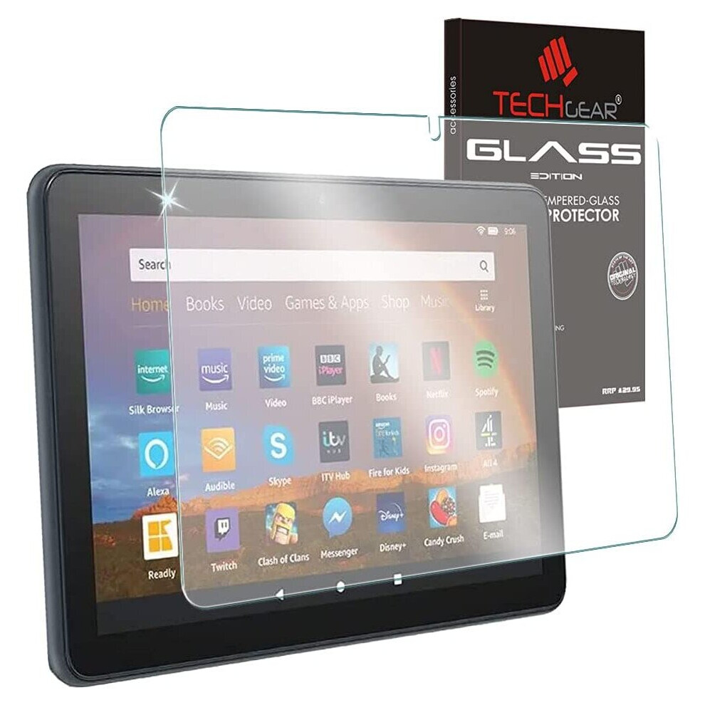 TECHGEAR Anti-Glare Screen Protector for Amazon Fire HD 10" / HD 10" Plus Tablets (2021 / 11th Generation) MATTE GLASS Tempered Glass Protector