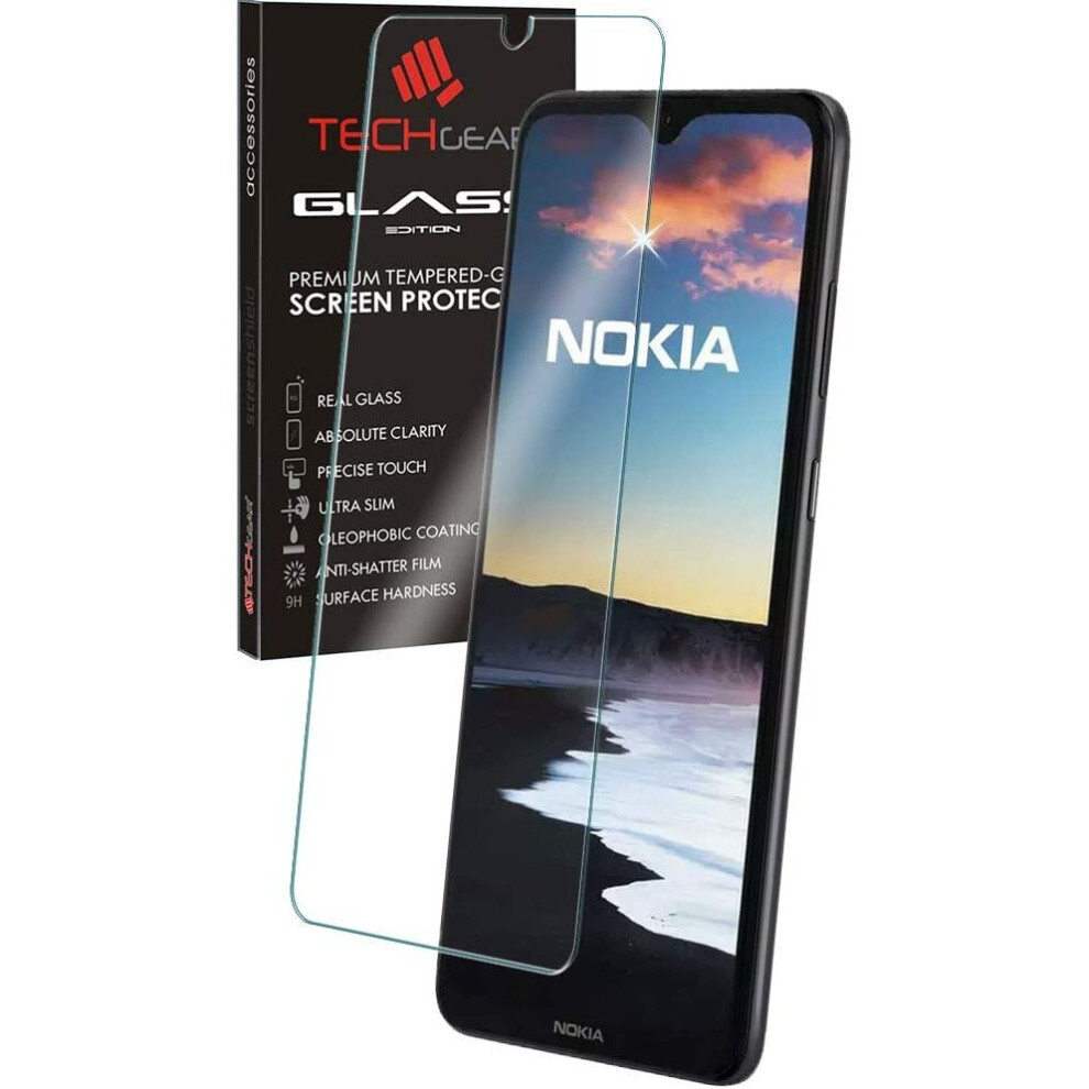 TECHGEAR GLASS Edition Compatible with Nokia 5.3, Tempered Glass Screen Protector Cover [9H Hardness] [No-Bubble]