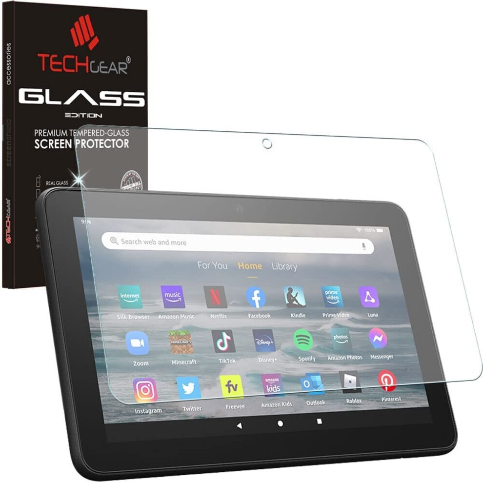 TECHGEAR Anti-Glare Screen Protector for All-New Amazon Fire 7" Tablet (2022 Release / 12th Generation) - MATTE GLASS Edition Tempered Glass