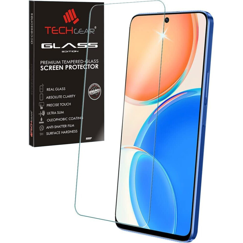 Techgear Glass Edition Compatible For Honor X8 5G / X8 & Honor X6, Tempered Glass Screen Protector Cover [9H Hardness] [No-Bubble]