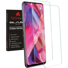 TECHGEAR 2 Pack of GLASS Edition for Oppo Reno 8 Lite 5G, Tempered Glass Screen Protectors Cover [9H Hardness] [No-Bubble]