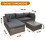Garden Corner L Shaped Sofa Set Fully Assembled 6