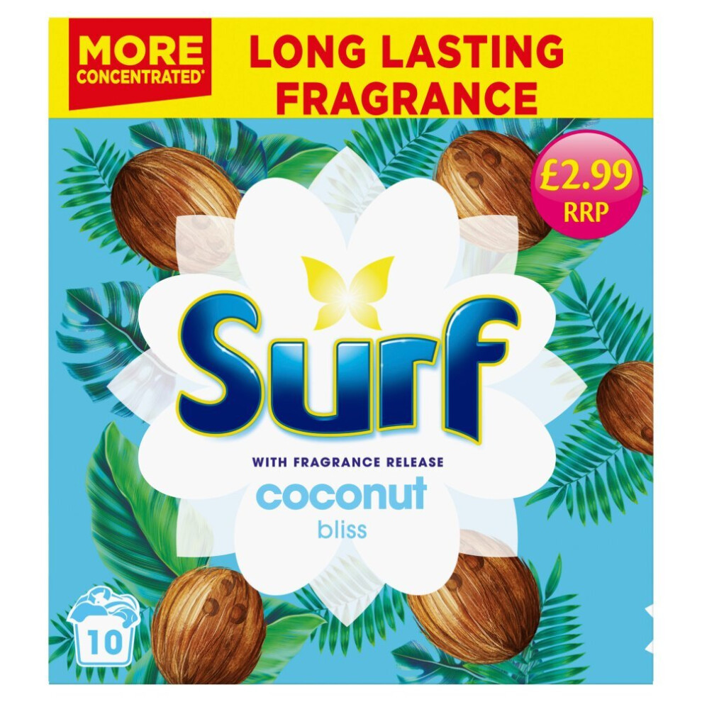 Surf LAUNDRY POWDER Coconut 500 G 10 Washes (Pack of 7)