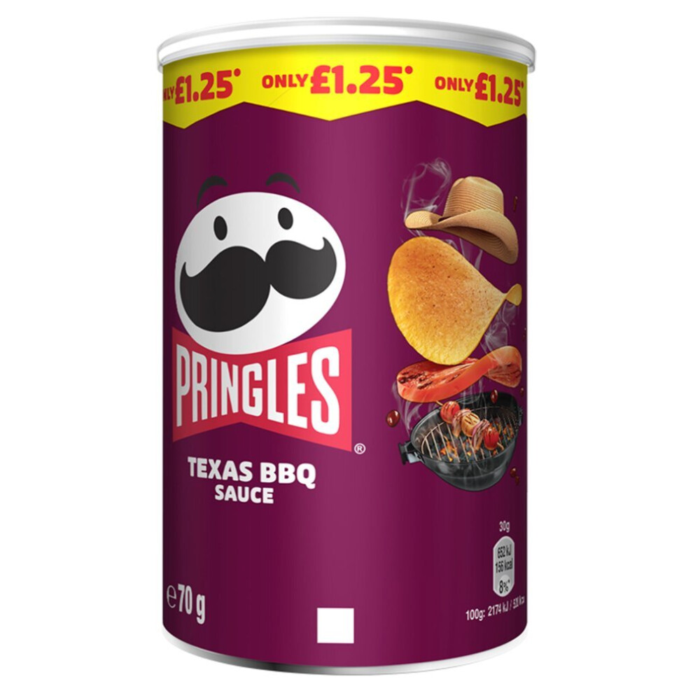 Pringles Texas BBQ Sauce 70g  (Pack of 12)