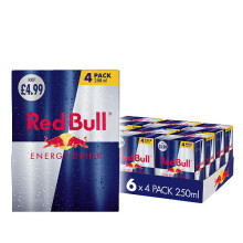 Red Bull Energy Drink 4 x 250ml (Pack of 6)