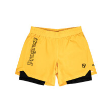 (X-Large) Progress Jiu Jitsu Profile Hybrid No Gi Shorts - Yellow/Black
