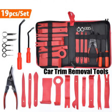 19Pcs/set Car Removal Trim Tools Disassembly Interior Audio Kit Door Panel Dashboard Prytool Clip Pliers Repair Set