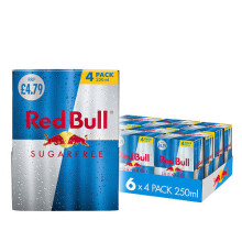 Red Bull Sugarfree 4 x 250ml (Pack of 6)
