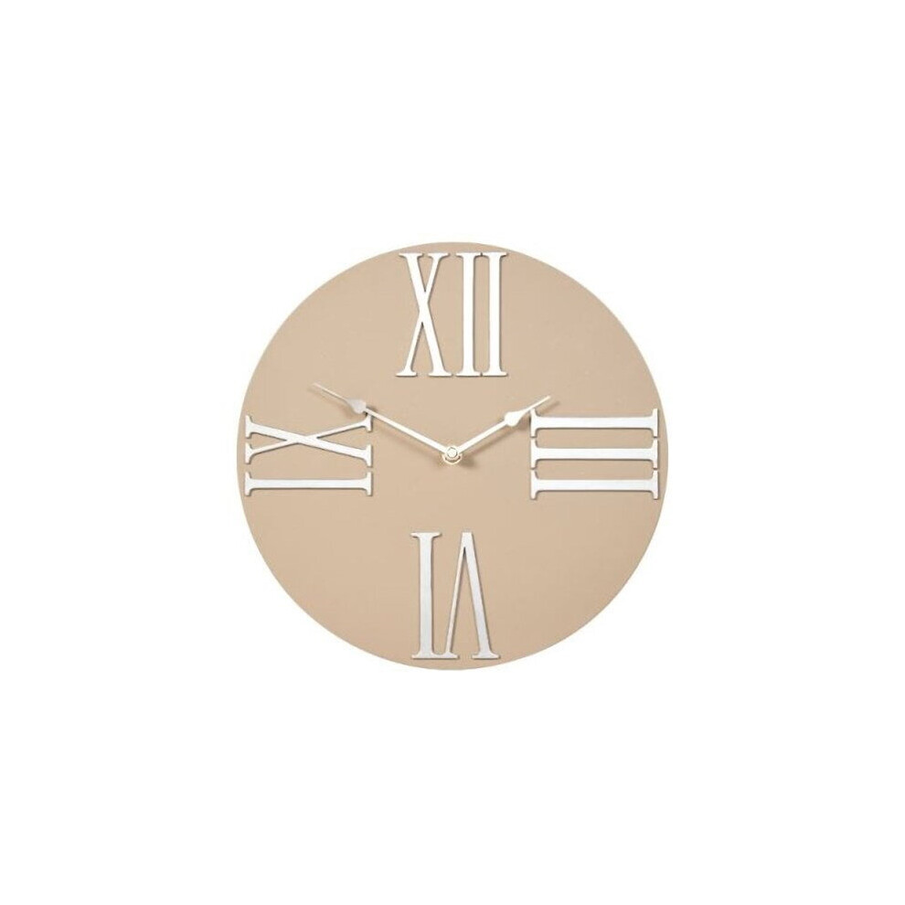 Smart Garden Products Roman Numeral Wall Clock Weather Resistant Indoor & Outdoor Garden Accessory Pink