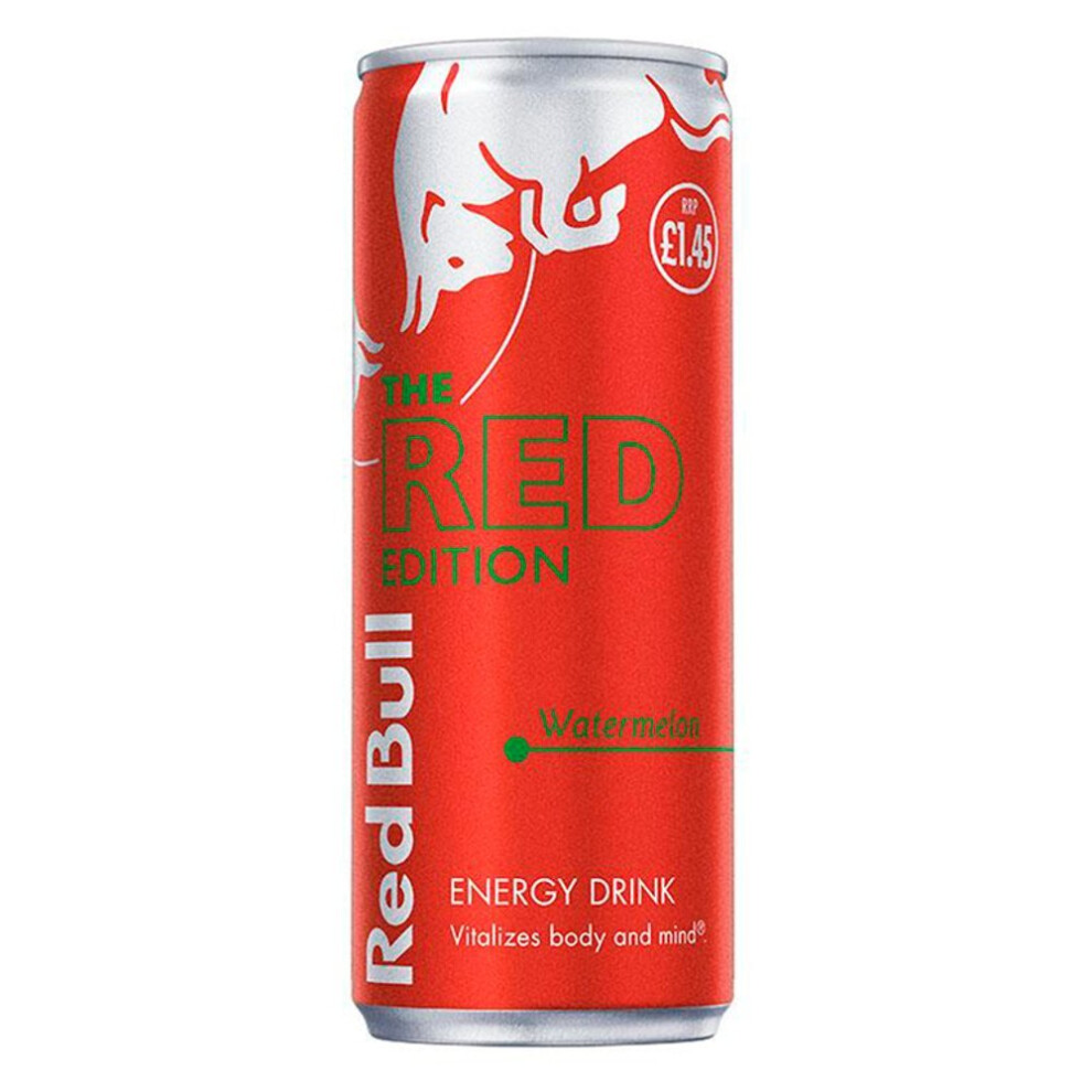 Bull The Edition Watermelon Energy Drink 250Ml (Pack Of 12) Red