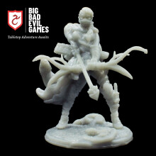 Female Ranger Archer Miniature | perfect for D&D and other RPGs