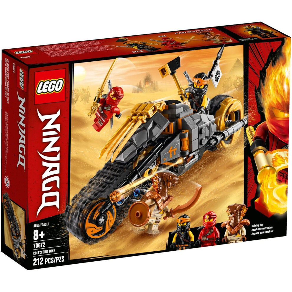 LEGO NINJAGO Cole's Dirt Bike Ninja Motorbike 70672