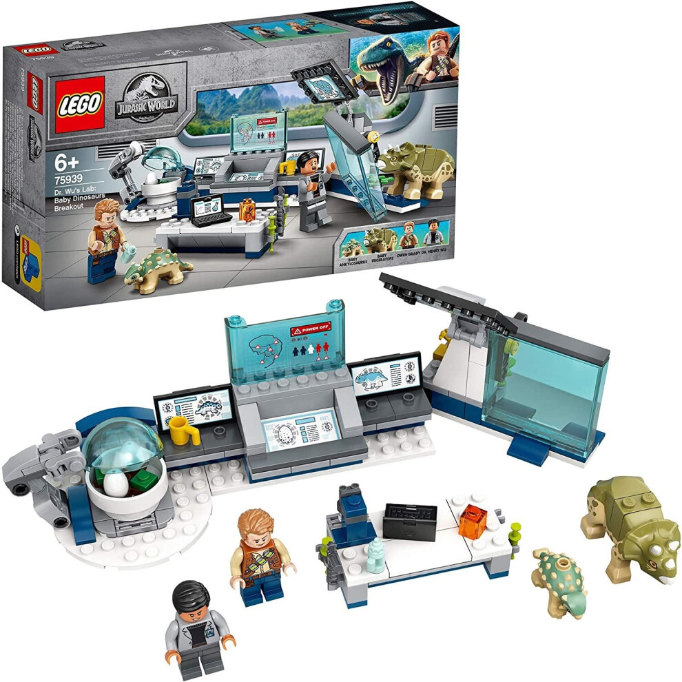 Lego Jurassic World Dr. Wu's Lab: Baby Dinosaurs Breakout 75939