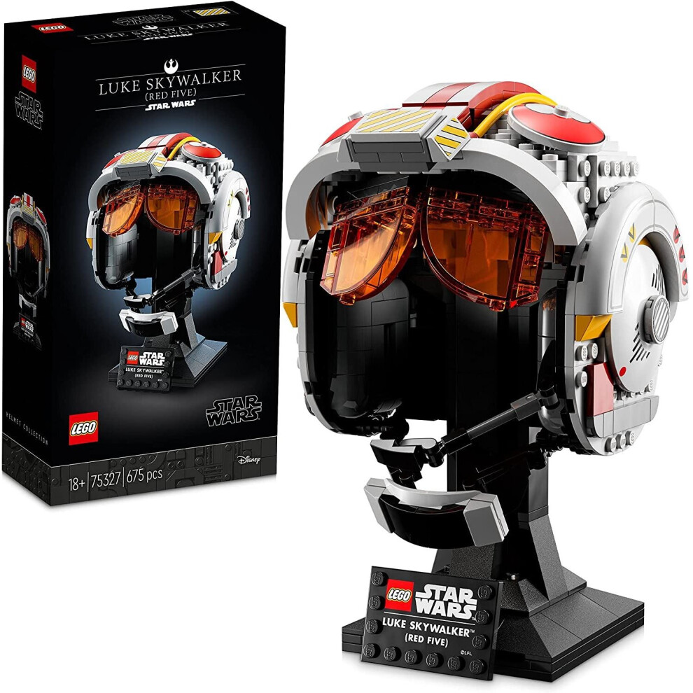 LEGO Star Wars Luke Skywalker Red Five Helmet 75327 NEW 'SMALL MARKS' FREE P&P - Image 5