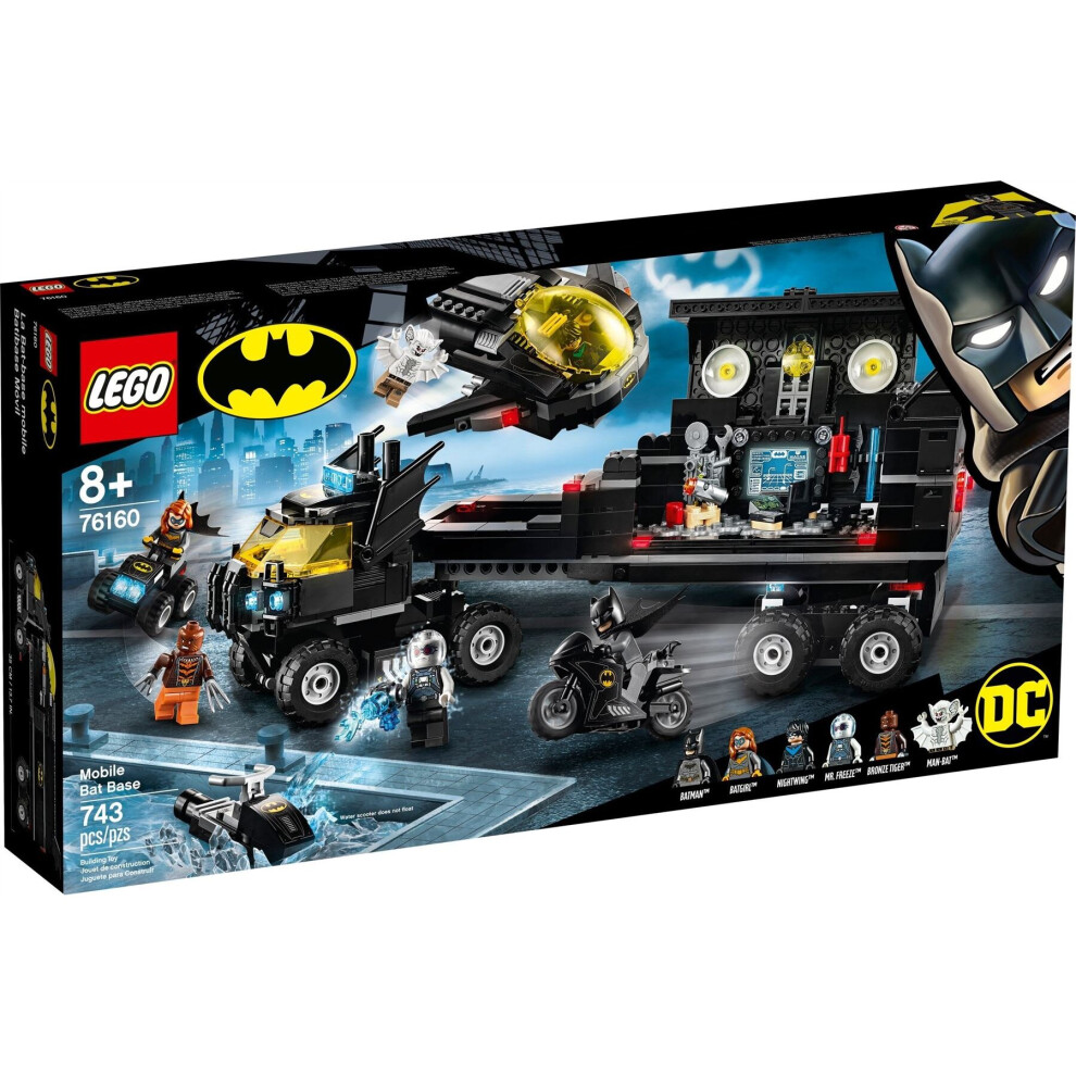 Lego Dc Super Heroes Batman Mobile Bat Base Batcave Truck 76160