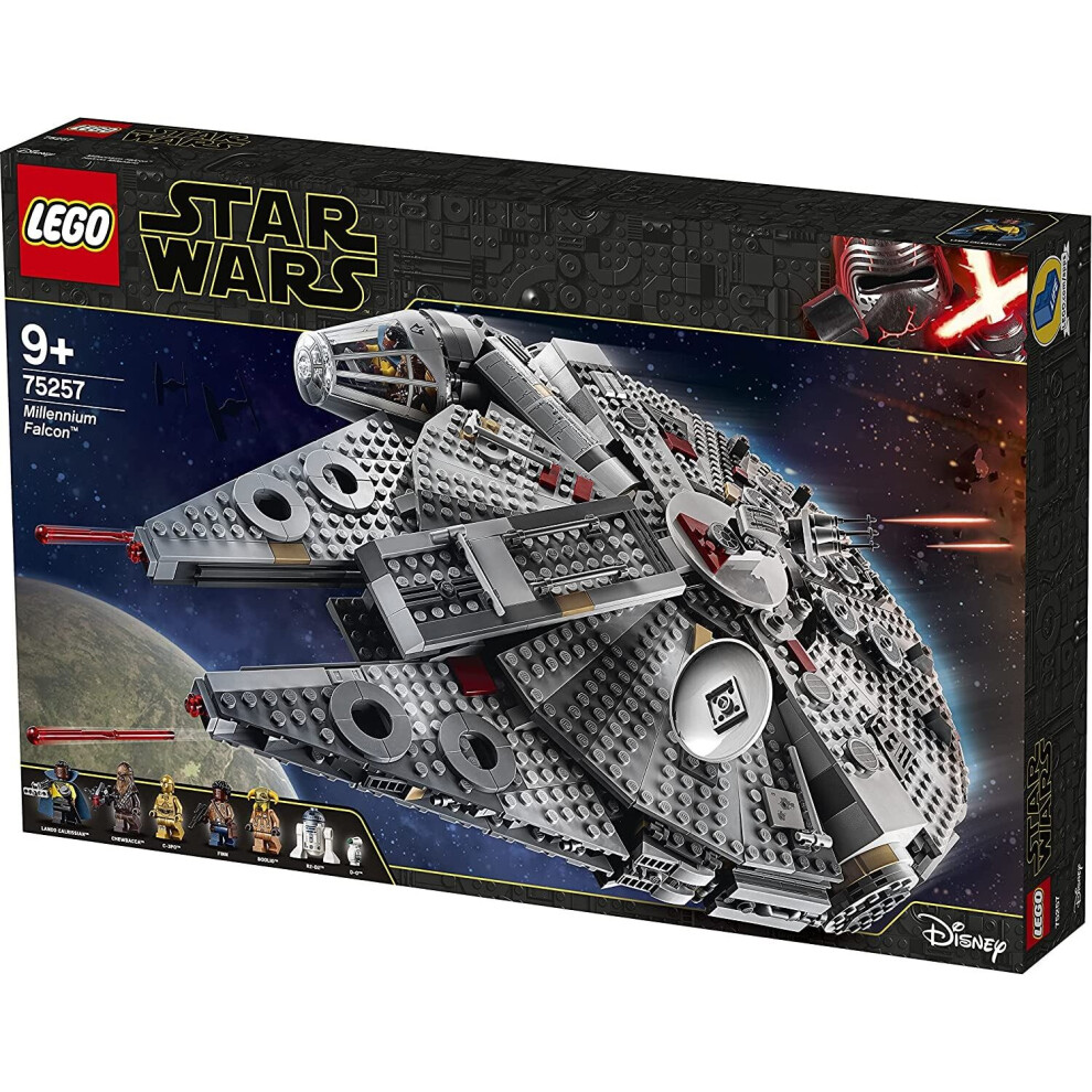 Lego Star Wars - Millennium Falcon 75257 Set Di Costruzioni Iconica Astronave Con Finn, Chewbacca, Ecc-image