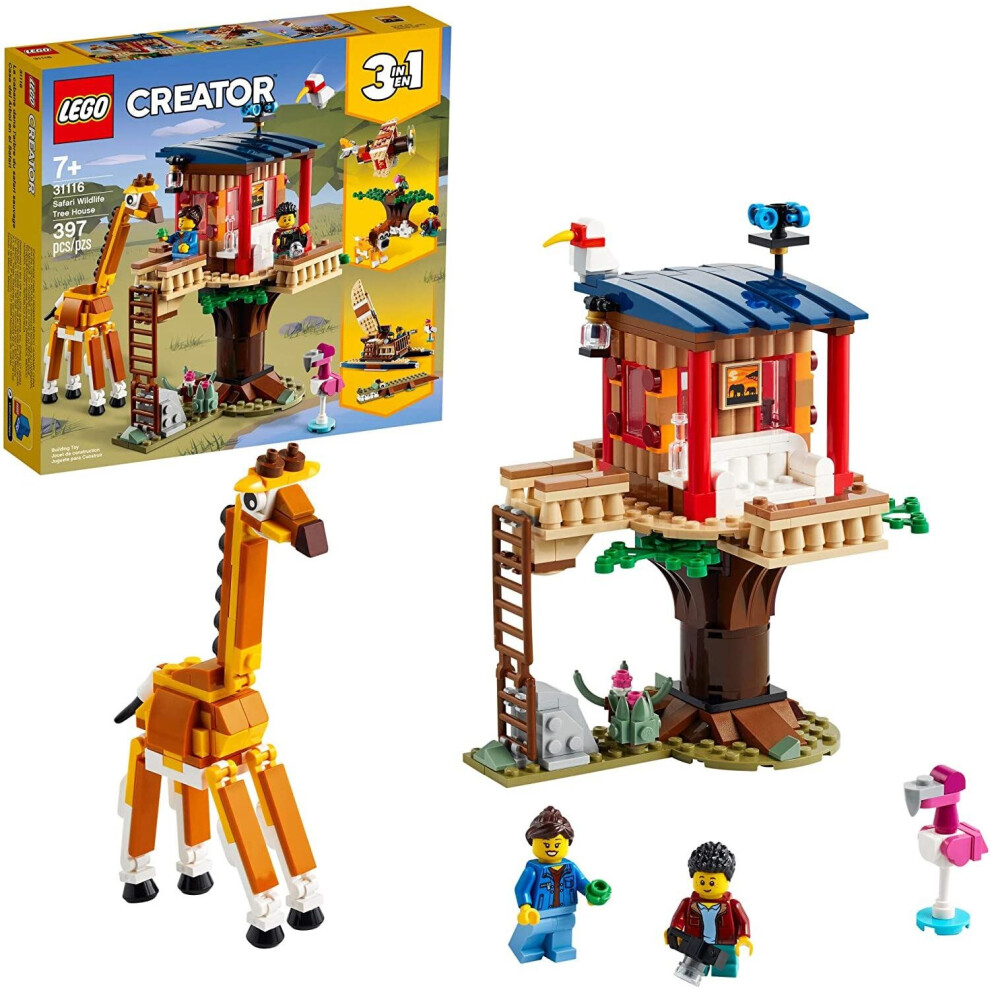 LEGO Creator 3in1 Safari Wildlife Tree House 31116