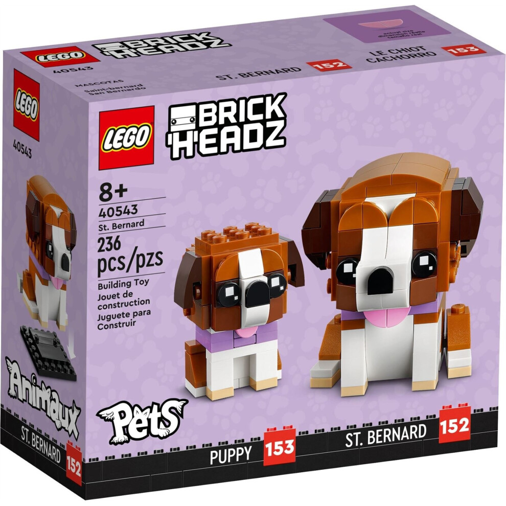 LEGO BrickHeadz Saint Bernard Dog and Puppy Set 40543