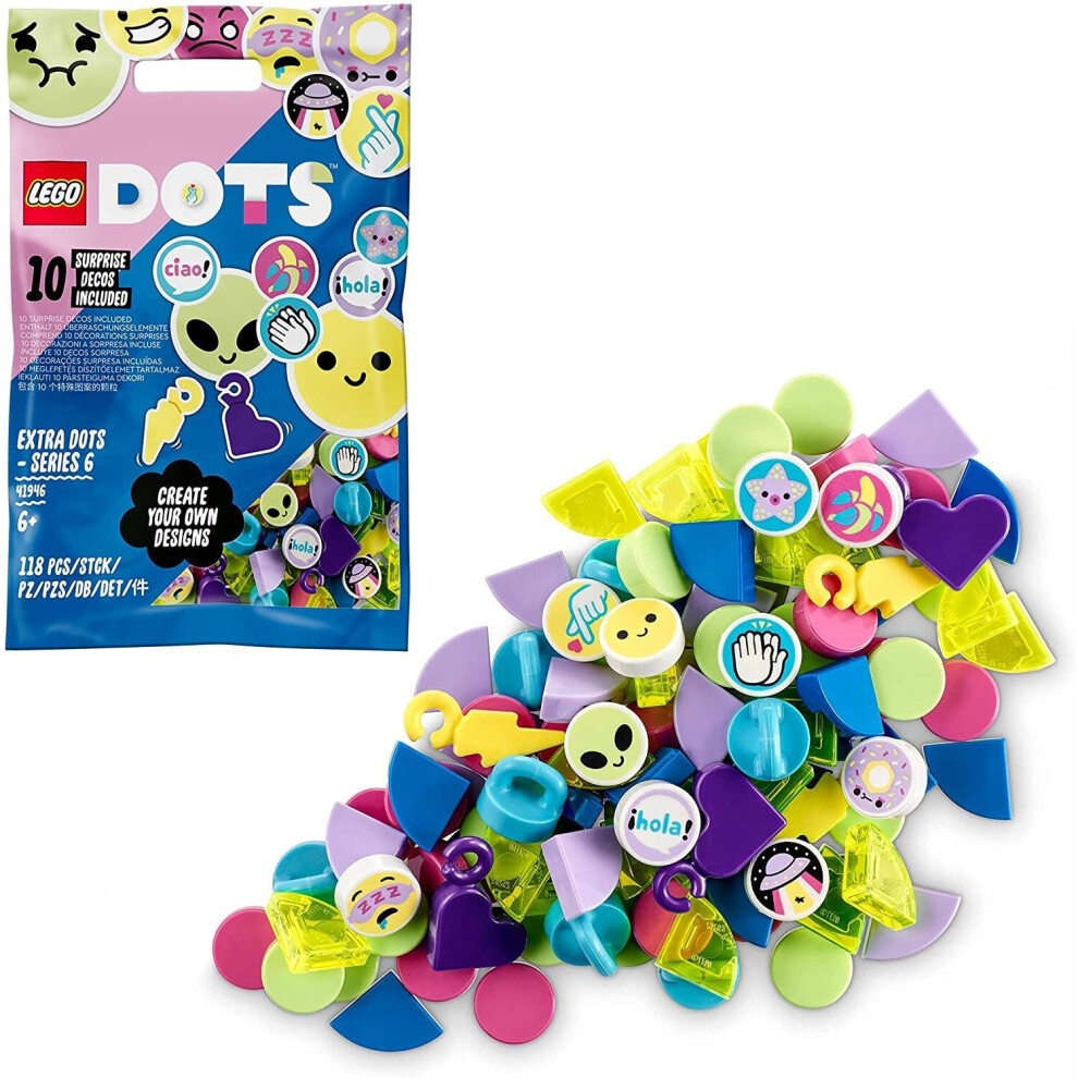 LEGO DOTS Extra DOTS Series 6 Emoji Tiles Beads Polybag Set 41946