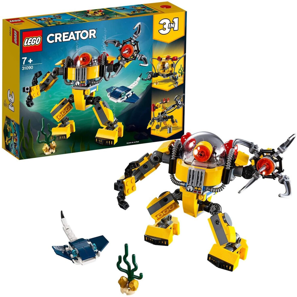 LEGO Creator 3in1 Underwater Robot Crane and Submarine 31090