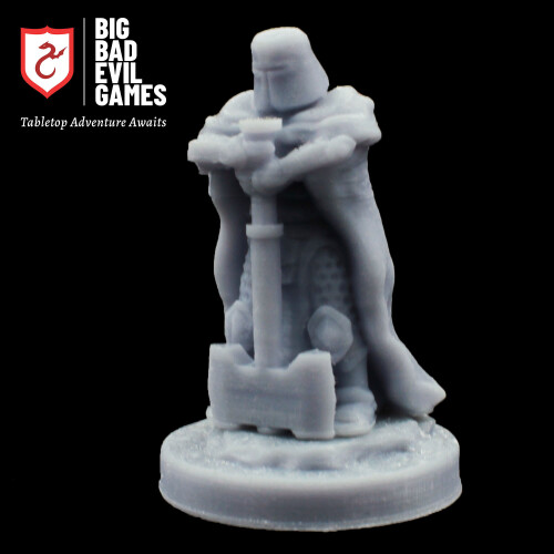 Armoured Paladin Knight Miniature | RPG campaigns including Pathfinder