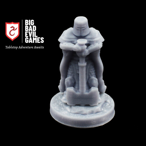 Armoured Paladin Knight Miniature | RPG campaigns including Pathfinder 1