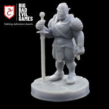 Hobgoblin Miniature | goblinoid leader carrying a great sword