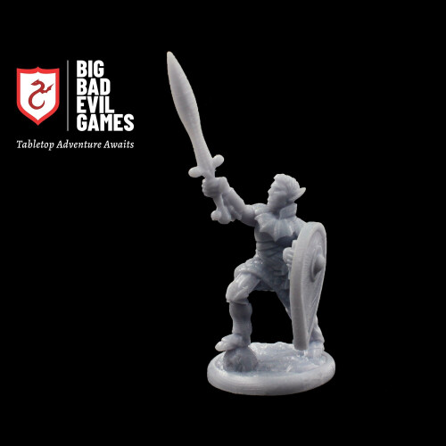 High Elf Fighter Miniature | Elven Warrior for Dungeons and Dragons
