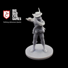 Bard with Flute Miniature | D&D and other tabletop Role Playing Games