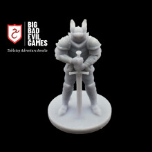 Armoured Knight with Greatsword Minitature | perfect for D&D