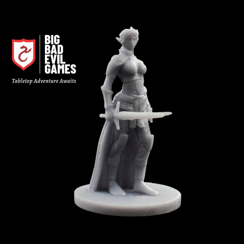 Female Elf Rogue Miniature | for D&D and Pathfinder 1