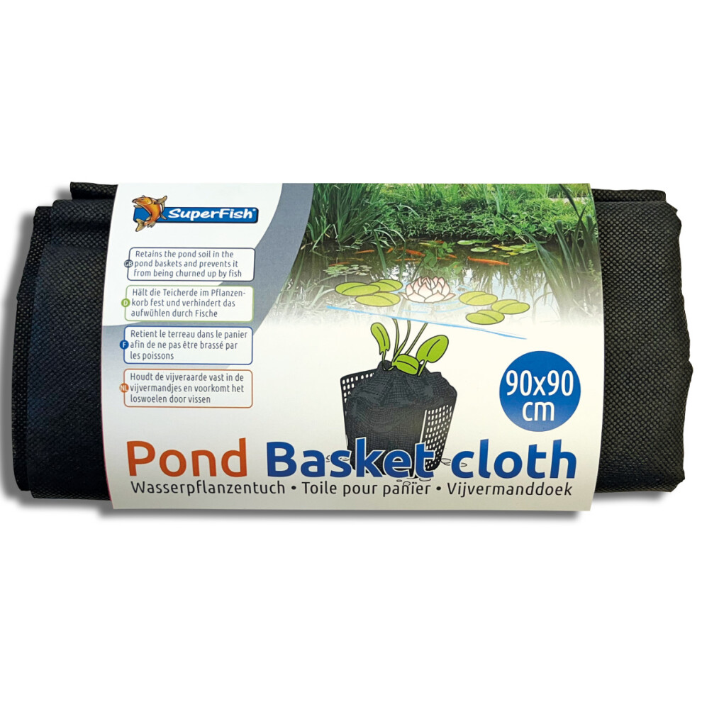Superfish Pond Planting Basket Cloth 90cm x 90cm Aquatic Plant Liner Soil Bag Fabric Square Liners for Marginal Plants Flexible Strong Inlay