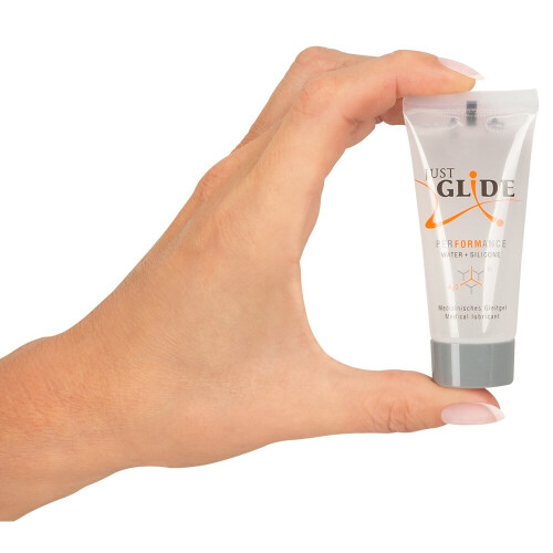 Just Glide Performance vand- og silikonebaseret medicinsk glidecreme 200 ml 2