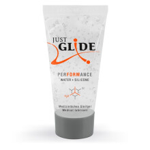 Just Glide Performance Water + Silicone Based Lubricant | 20 ml | Vegan Sex Lube
