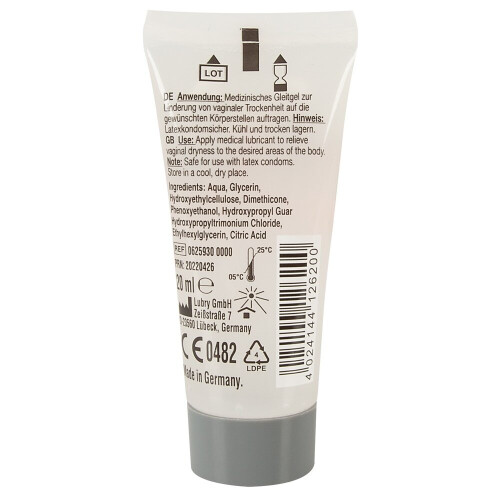 Just Glide Performance vand- og silikonebaseret medicinsk glidecreme 200 ml 1